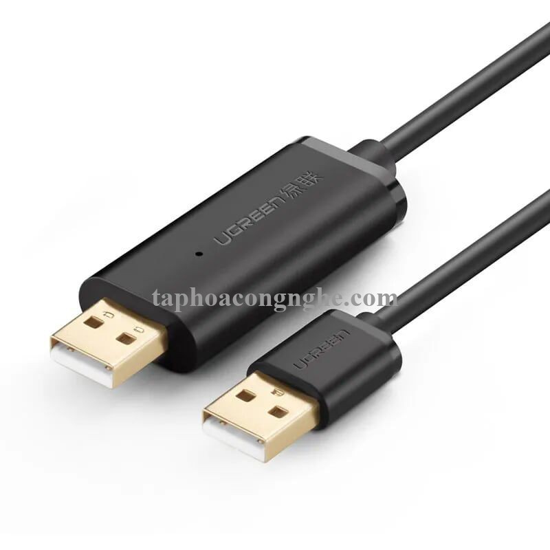 Ugreen 20226 3M màu Đen Cáp USB 2.0 kết nối + truyền dữ liệu máy tính US166 30020226